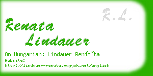 renata lindauer business card
